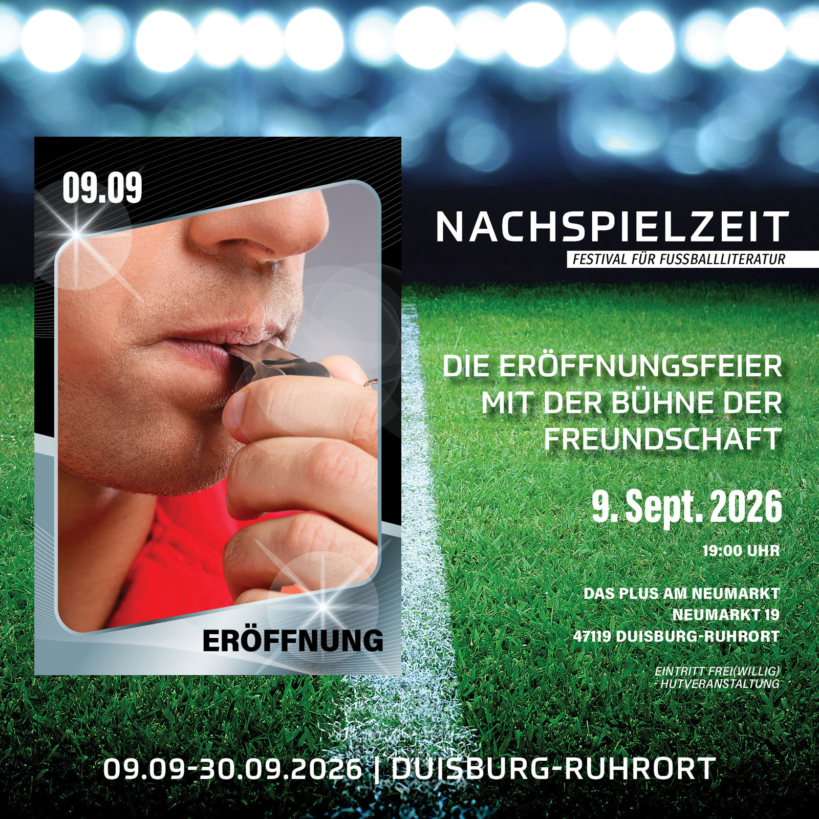 09. SEPT. | Eröffnung | NACHSPIELZEIT