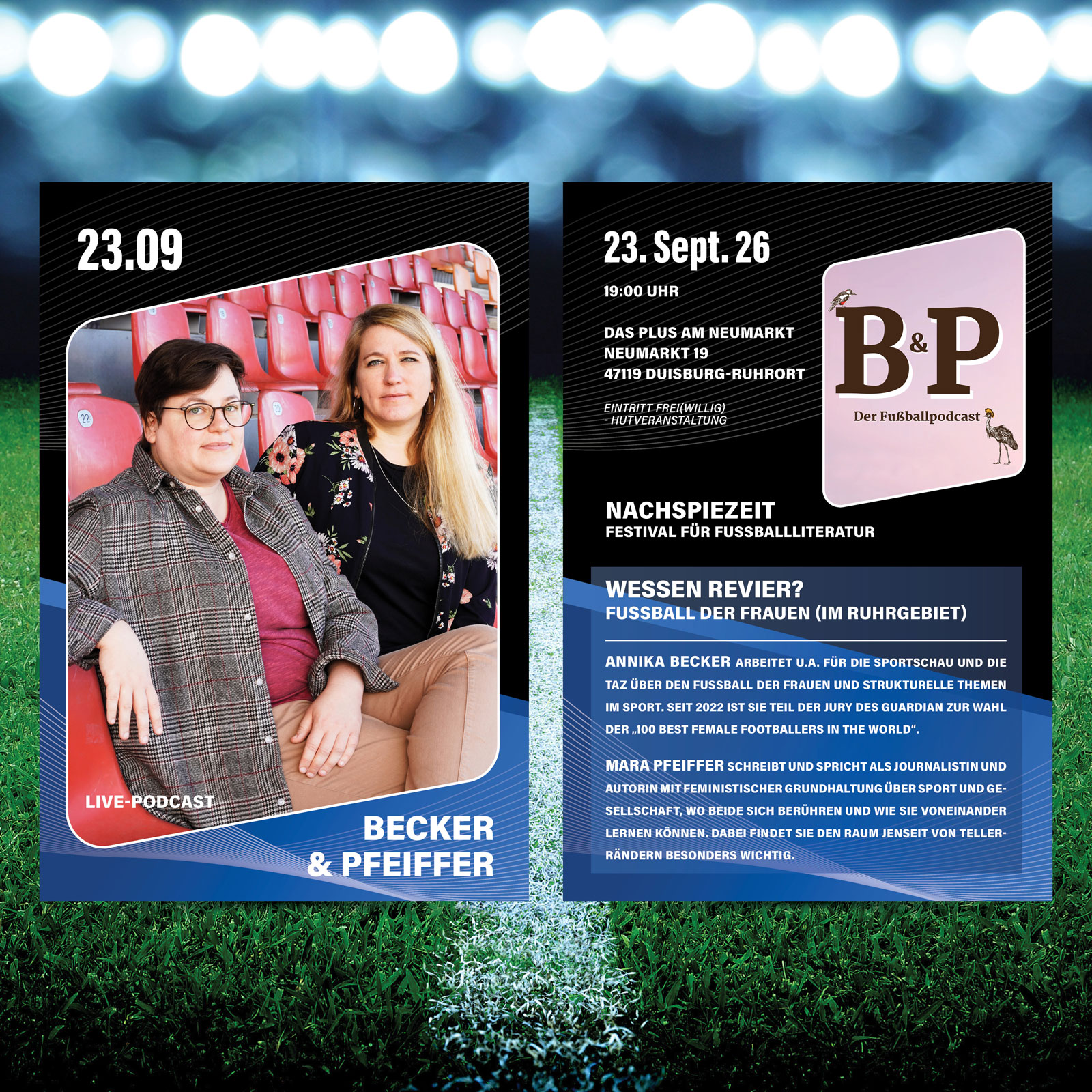 23. SEPT. | Becker & Pfeiffer - Live-Podcast